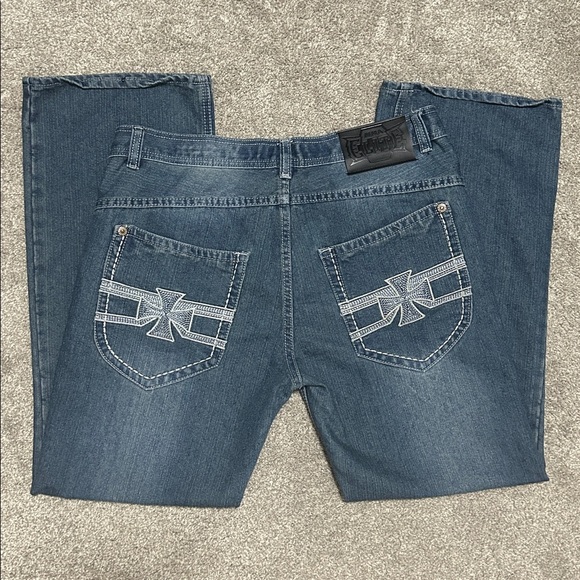 Vintage MMA Elite Bootcut Jeans Y2K Affliction - Picture 1 of 9
